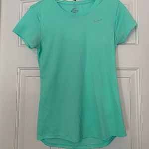 Green Nike Dri-Fit t-shirt